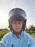 Orz摩托車(chē)頭盔藍牙揭面盔男女雙鏡四季機車(chē)半全覆盔四季通用3C認證 黑紅伯爵幻彩紅+彩尾+Y10藍牙 XL 曬單實(shí)拍圖