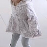 戴維貝拉女童防水外套秋裝兒童連帽上衣寶寶洋氣童裝外衣 曬單實(shí)拍圖