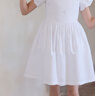 英氏（YEEHOO）女童裙子兒童衣服夏季時(shí)尚淑女休閑風(fēng)連衣裙夏裝新款可愛(ài)中小童裝 生如夏花-白色 【100%棉】 120 cm【順豐包郵&極速達】 曬單實(shí)拍圖