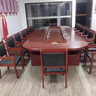 貳幺貳會(huì)議桌貼木皮油漆會(huì)議桌辦公室洽談培訓(xùn)桌 3.0*1.5米桌（包郵包安裝） 曬單實(shí)拍圖