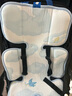 babycare天絲苧麻車(chē)席透氣寶寶專(zhuān)用手推車(chē)坐墊通用席子云朵樂(lè )章38×70CM 曬單實(shí)拍圖