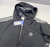 adidas經(jīng)典三條紋運動(dòng)連帽夾克外套男女秋季阿迪達斯三葉草 黑色   XL 曬單實(shí)拍圖