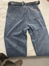 【肥仔240斤超大碼5XL】牛仔褲男士直筒寬松夏季新款大碼潮流男裝九分褲胖子褲子潮胖子 牛仔藍(lán) 5XL 205斤至230斤可穿 曬單實(shí)拍圖