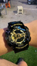 卡西歐（CASIO）男士手表G-SHOCK黑金雙顯學(xué)生防水運(yùn)動(dòng)黑武士電子石英日韓表禮物 潮炫黑金GA-110GB-1A 曬單實(shí)拍圖