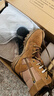 金猴新式棕色作戰靴男女正品閱兵真皮制式馬丁25冬季加厚保暖登山軍鞋 【五星版星星款】棕色作戰靴 40 【250】 曬單實(shí)拍圖