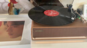 山水（SANSUI）黑膠唱片機 一體式復古留聲機 藍牙膠片唱機 懷舊客廳擺件 客廳音響 生日禮物 V15甜蜜蜜 曬單實(shí)拍圖