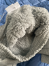 蓋璞【大小童同款】男童秋冬仿羊羔絨運動(dòng)加厚針織衛褲646130 曬單實(shí)拍圖