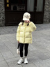 紅豆童裝兒童90絨羽絨服寶寶女童中大童2025冬季加厚連帽保暖外套男童 黃色 130 充絨量74 曬單實(shí)拍圖