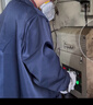 樂(lè )優(yōu)佰易 工作服大褂 藏藍色中號 耐磨耐臟長(cháng)袖男女衣防塵工廠(chǎng)車(chē)間搬貨實(shí)驗勞保服 曬單實(shí)拍圖