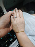 老鳳祥一克拉愛(ài)意永恒銀戒指女單戒表白求婚首飾品生日禮物女友老婆 【一克拉爆閃】愛(ài)意永恒戒指 曬單實(shí)拍圖