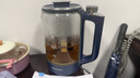 摩飛電器（Morphyrichards）養生壺 煮茶器燒水壺恒溫調奶器茶壺多段變頻烹煮智能菜單 玻璃壺1.5L大容量 MR6089藍  曬單實(shí)拍圖