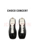 CHOCO CONCERT【李蘭迪同款】設計鞋履丨25SS春夏新品圓方不對稱(chēng)德訓鞋女薄底 黑色 36 (230mm) 曬單實(shí)拍圖