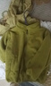 WALNUT DUCK小黃鴨兒童秋冬洋氣加絨派克服新款冬季中大童加厚連帽外套XT161 綠色 110（建議身高105-115cm） 曬單實(shí)拍圖