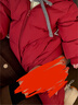 童泰（TONGTAI）嬰兒羽絨連體衣冬季寶寶哈衣羽絨服男童女童連帽抱衣紅色80cm 曬單實(shí)拍圖