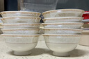 簡(jiǎn)約防燙吃飯碗套裝組合家用陶瓷餐具時(shí)尚小資4.5英寸高腳飯碗 4.5英寸 10個(gè) 防燙高腳碗 曬單實(shí)拍圖
