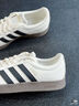adidas T頭鞋 VL COURT復古板鞋德訓鞋男女阿迪達斯輕運動(dòng) 漢玉白/黑色/樹(shù)脂黃   45 曬單實(shí)拍圖