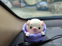 齊選小豬豬汽車(chē)擺件治愈系可愛(ài)搖頭小豬創(chuàng  )意個(gè)性車(chē)內中控臺裝飾品公仔 四只小豬豬 曬單實(shí)拍圖