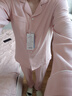 京東京造【10A抑菌】A類一等品50支純棉睡衣女睡衣秋冬情侶家居服淺粉M 曬單實拍圖
