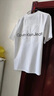 CALVIN KLEIN JEANS/ck男長(zhǎng)袖T恤刺繡秋冬浮雕字母男女款長(zhǎng)袖女T恤純棉寬松百搭圓領(lǐng) 白色 M 曬單實(shí)拍圖