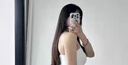 ubras劉雯同款25年新品抹胸bra-in吊帶背心涼感帶胸墊美背女內(nèi)衣上衣 交叉美背-白色 M 75A/75B/75C 曬單實拍圖