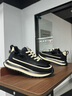 BFGN品牌奢侈男鞋2025秋冬季新款透氣運動(dòng)鞋男士休閑鞋子男增高老爹鞋 黑色【皮面】-高端男鞋 41 皮鞋碼 曬單實(shí)拍圖