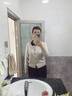 素訂原創(chuàng  )女裝2025年新款套裝高級感撞色翻領(lǐng)針織衫+休閑褲兩件套秋裝 米杏色上衣+紫色褲子 XL 曬單實(shí)拍圖