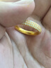 老鋪黃金古法手工足金指環(huán) · 繁星鉆戒（窄邊款） 16號金重約6.39g 曬單實(shí)拍圖