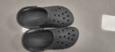 卡駱馳crocs洞洞鞋貝雅男鞋女鞋輕便耐磨一腳蹬拖鞋休閑鞋|10126 黑色-001 39 (240mm) 曬單實(shí)拍圖