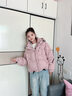 鴨鴨（YAYA）羽絨服女冬季2025新款時(shí)尚小個(gè)子連帽泡芙云感短款輕暖感外套 黑色 S (155) 曬單實(shí)拍圖