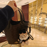 COACH/蔻馳 Hanna系列女包磁扣開(kāi)合時(shí)尚手提單肩斜挎包水桶包 胡桃木色CAF16IMXAQ 曬單實(shí)拍圖