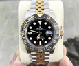 勞力士格林尼治型  自動(dòng)機械機芯 100米防水 黑色表盤(pán) 男表 瑞表40mm 曬單實(shí)拍圖