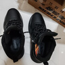斯凱奇（Skechers）男鞋2025秋冬新款鞋子加絨保暖冬靴舒適高幫休閑鞋 全黑色/BBK 42.5 曬單實(shí)拍圖