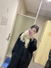 恒源祥女秋冬新款麂皮絨手套加厚加絨保暖騎行手套可觸屏送朋友生日 暖心圍巾禮盒三件套Y[手套+10 均碼 曬單實(shí)拍圖