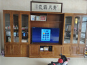 梓畫(huà)實(shí)木電視柜背景墻柜客廳落地儲物柜現代中式家用酒柜組合柜子621 621#電視柜3.8米 胡桃色 曬單實(shí)拍圖