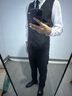 西裝馬甲男士商務(wù)正裝馬夾上班兄弟團伴郎服修身背心新郎結婚禮服 黑色 XL 曬單實(shí)拍圖