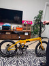 大行（DAHON）自行車(chē)20英寸20速超輕鋁合金碟剎成人單車(chē)KBA005 黃色BA款油碟 曬單實(shí)拍圖