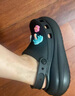 卡駱馳crocs檀健次同款經典泡芙洞洞鞋百舒適男沙灘鞋女鞋休閑鞋|207521 黑色-001(含智必星) 36 (220mm) 37 曬單實拍圖