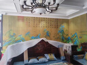 席精靈清明上河圖墻紙南鄉舊夢(mèng)千里江山圖壁畫(huà)飯店閣樓茶樓餐館中式壁紙 膚感絲絨布 曬單實(shí)拍圖