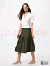 優(yōu)衣庫(kù)女裝寬?cǎi)拗腥?半身裙裙子25秋冬新款479916 09 黑色 S /155/64A 曬單實(shí)拍圖