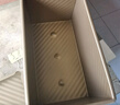 展藝金色波紋吐司模具450g防粘不沾吐司面包蛋糕盒烤箱家用烘焙工具 曬單實拍圖