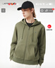 LACOSTE法國鱷魚(yú)男裝25春夏新款潮流純色簡(jiǎn)約連帽拉鏈衛衣|SH9809 BMY/卡其綠 M 4 曬單實(shí)拍圖