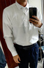 杉杉【200支DP免燙】長袖白襯衫男四季款高端商務(wù)純色純棉抗皺襯衣服 曬單實拍圖