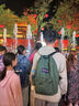JANSPORT杰斯伯雙肩包新款女包男背包學(xué)生書(shū)包 4QUTKM1軍綠色-側(cè)袋 曬單實(shí)拍圖