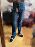 Levi's李維斯25年秋冬新款男士四季恒溫美式505標準直筒牛仔褲 深靛藍 32 (32) 曬單實(shí)拍圖