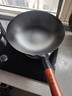 堺不動(dòng) 日本原裝進(jìn)口鐵鍋超輕薄物理不沾炒鍋無(wú)涂層家用圓底燃氣灶適用 木柄炒鍋有蓋款 33cm 曬單實(shí)拍圖