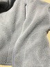 無(wú)印良品（MUJI）女式長(cháng)毛抓絨拉鏈連帽衫女外套長(cháng)袖25年秋季新品搖粒絨短外套女裝 淺藍色 M （160/84A） 曬單實(shí)拍圖