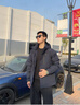 KOLON SPORT可隆羽絨衣防水防風(fēng)透濕男士輕量微彈連帽鵝絨夾克 曬單實(shí)拍圖
