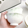 NINE CRANES景德鎮高顏值骨瓷家用碗具釉下彩飯碗微波爐簡(jiǎn)約4.5英寸飯碗10個(gè) 曬單實(shí)拍圖