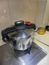 特福（Tefal）13重防爆高壓鍋燃氣灶家用 帶蒸格304不銹鋼雙耳壓力鍋電磁爐通用 100kPA 一旋即開(kāi) 6L 22cm 曬單實(shí)拍圖