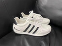 品牌斷碼男鞋秋冬季新款運動(dòng)鞋男軟底休閑跑步鞋男士阿甘鞋子男 AD35988白蘭【皮面】 41 曬單實(shí)拍圖